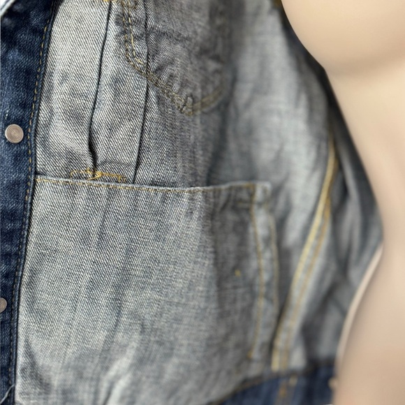 Cody James Jean Jacket, U.S. Flag Inside, Youth Unisex Size Large 100% Cotton - Picture 7 of 16